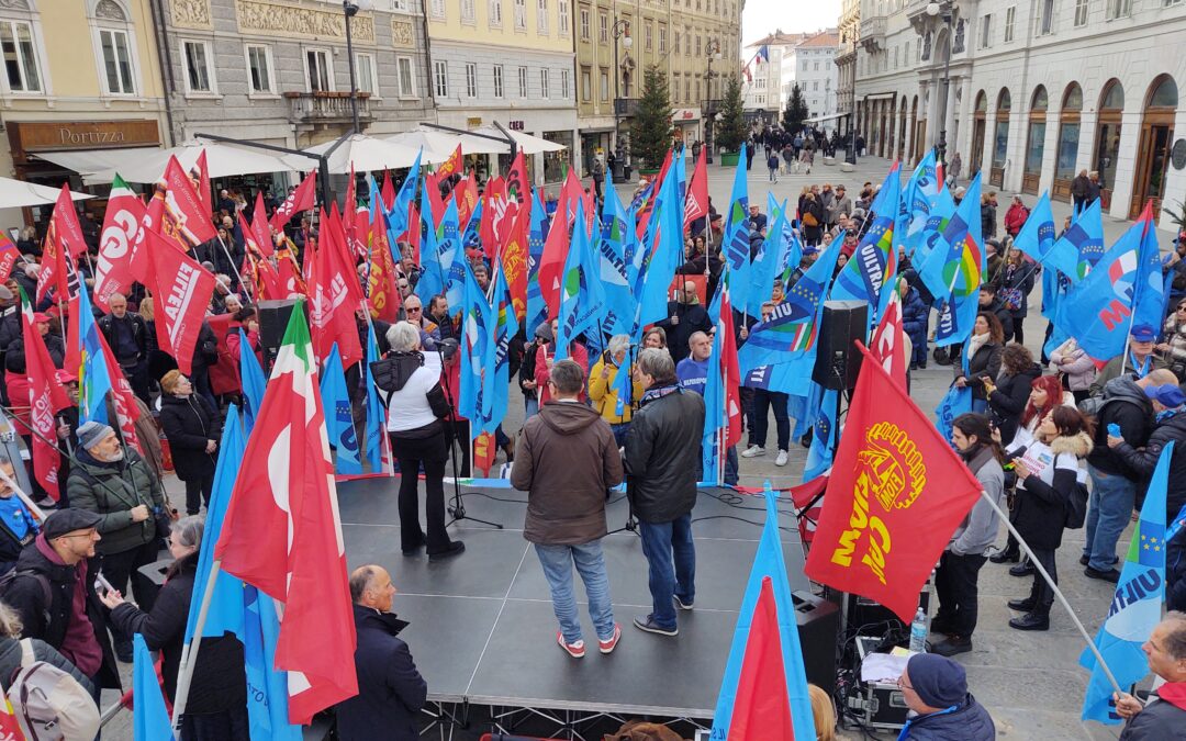 SCIOPERO, ADESIONI SOPRA LE ASPETTATIVE. CGIL E UIL FVG: «LA MOBILITAZIONE CONTINUA»